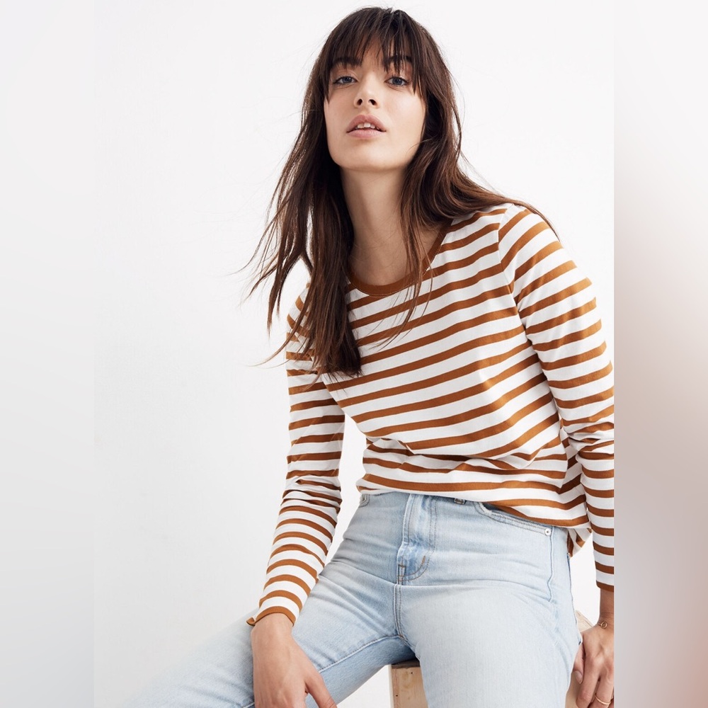 Madewell | Vintage Multi Stripe Tshirt Long Sleeve